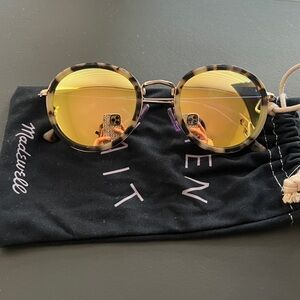 Madewell Mirrored Tortoise Shell Sunglasses